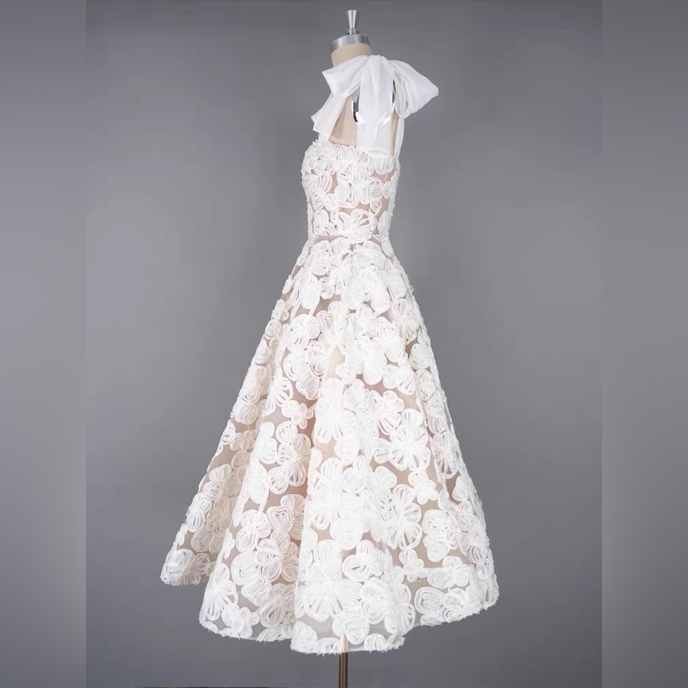 Bronx & Banco Sabrina White Midi Dress XS - Picture 6 of 17